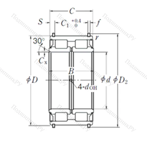Подшипник роликовый радиальный RS-5020NR