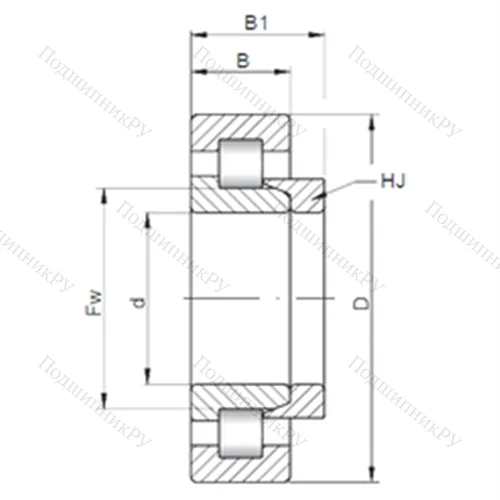 Подшипник роликовый радиальный NH 222 E от производителя  CX