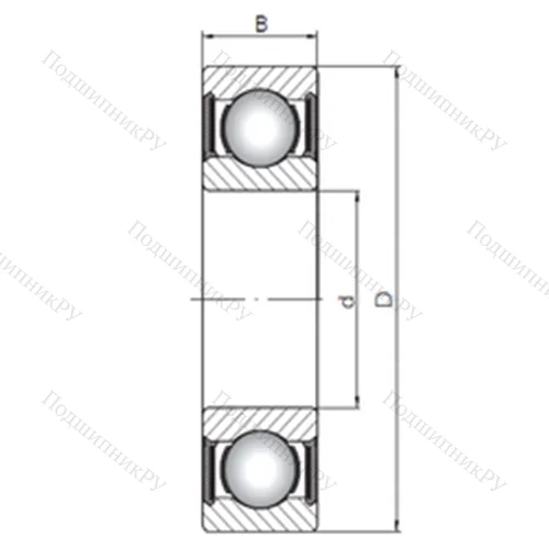Подшипник шариковый радиальный 63213-2RS от производителя  CX