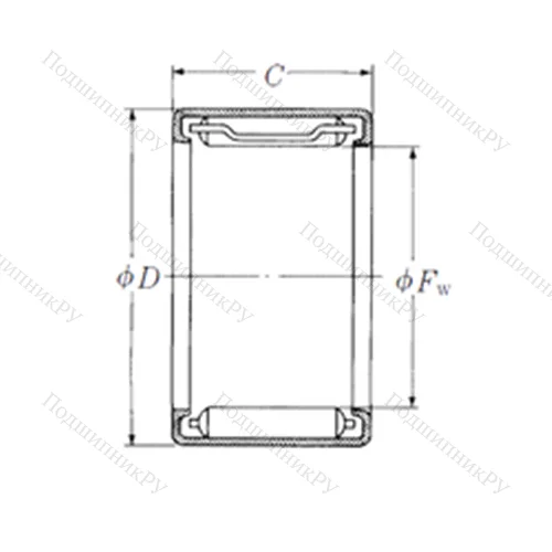 Подшипник игольчатый радиальный FJH-910