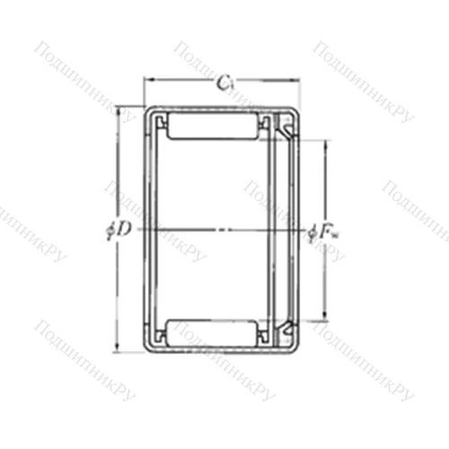 Подшипник игольчатый радиальный HMK 3028L