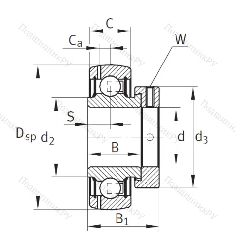 Корпусный подшипник GRAE 35 XL NPP B в Москве