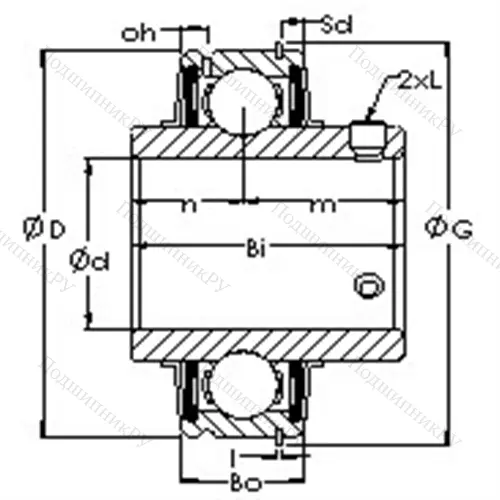 Подшипниковый узел ER 211-32 от производителя  AST