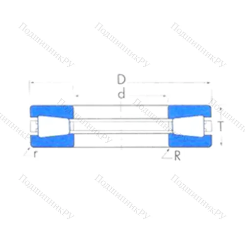 Подшипник роликовый упорный T 14520 от производителя  TIMKEN