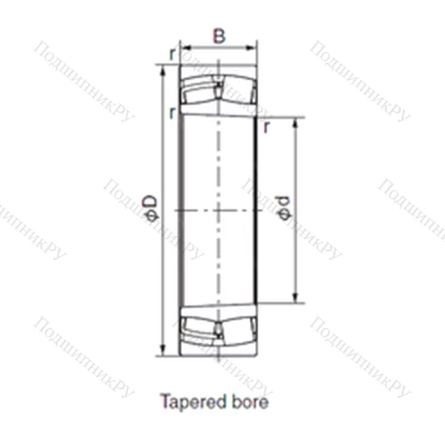 Подшипник роликовый радиальный 22205EXK