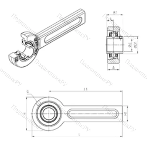 Подшипниковый узел шариковый радиальный UCSP 202 от производителя  SNR