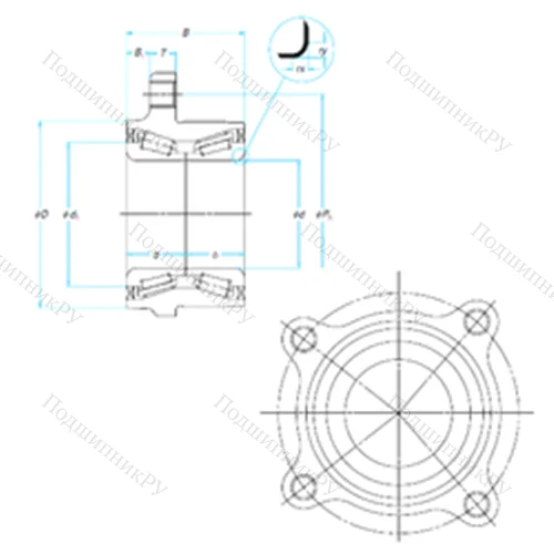 Подшипник роликовый радиально-упорный ZA-/H 0/50KWH 01M-Y-01