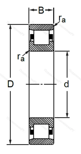 Цилиндрический роликовый подшипник 2319 Л (N 319 M) в Москве