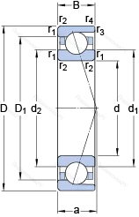 Подшипник 71800 ACD/P 4