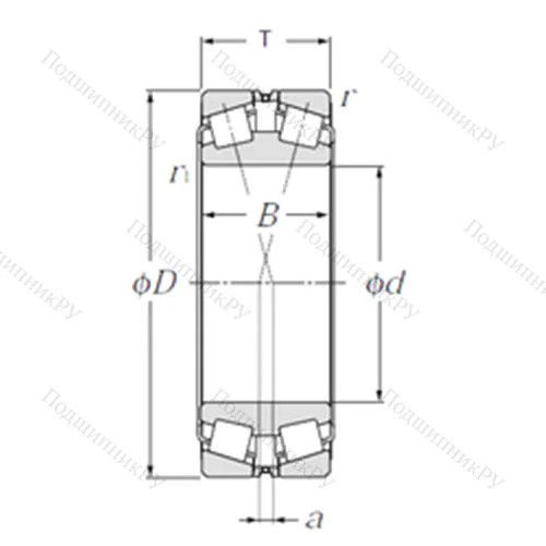 Подшипник роликовый радиально-упорный 323024