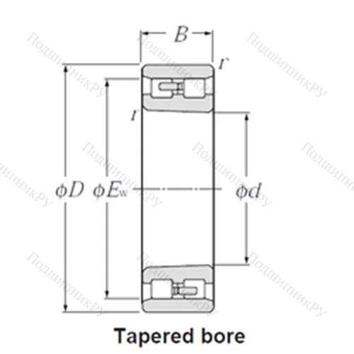Подшипник роликовый радиальный NN 3038K