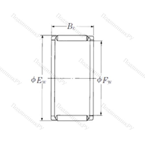 Подшипник игольчатый радиальный FWF-121613 от производителя  NSK Подшипник игольчатый радиальный FWF-121613 от производителя  NSK