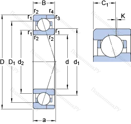 Подшипник 71903 ACE/HCP 4AH в Москве