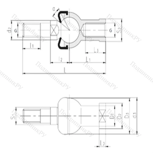 Подшипник скольжения сферический SQZL 6-RS от производителя  LS