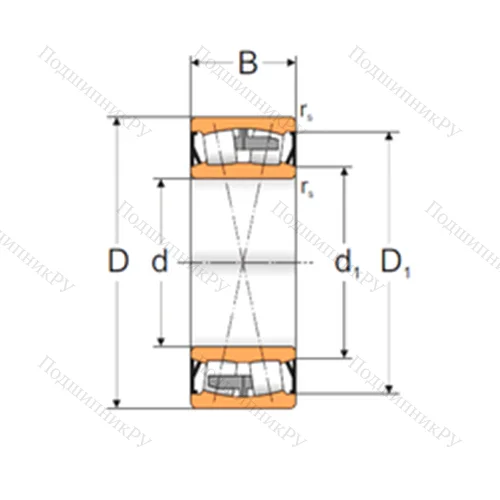Подшипник роликовый радиальный самоцентрирующийся A 5-22208M-2RZ от производителя  MPZ