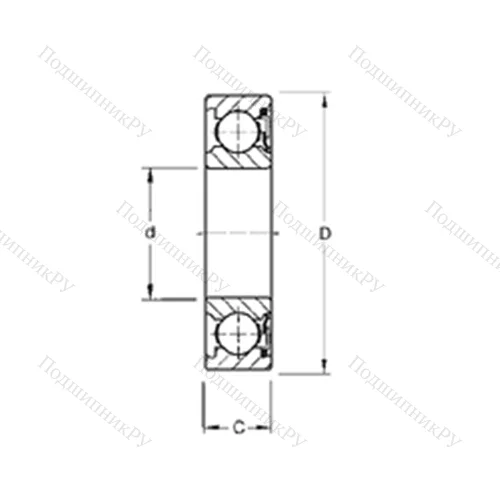 Подшипник шариковый радиальный 9115P