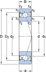 Подшипник S 71911 CB/P 4A