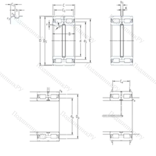 Подшипник роликовый радиальный NNF 5015ADB-2LSV от производителя  SKF