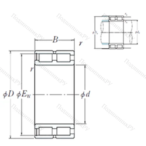 Подшипник роликовый радиальный NNCF 5056V