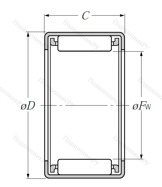 Игольчатый подшипник 7E-HMK 2230