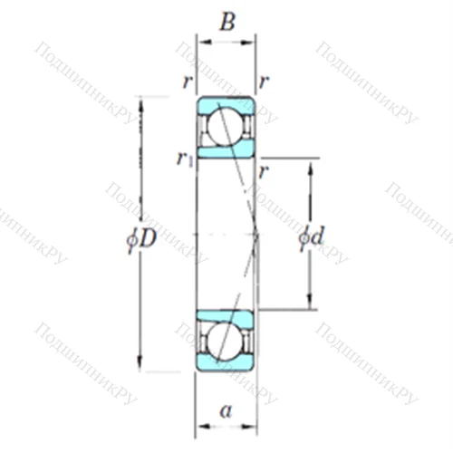 Подшипник шариковый радиально-упорный 7215CPA