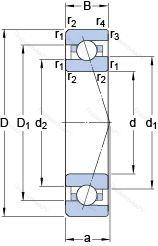 Подшипник 7009 CE/HCP 4A