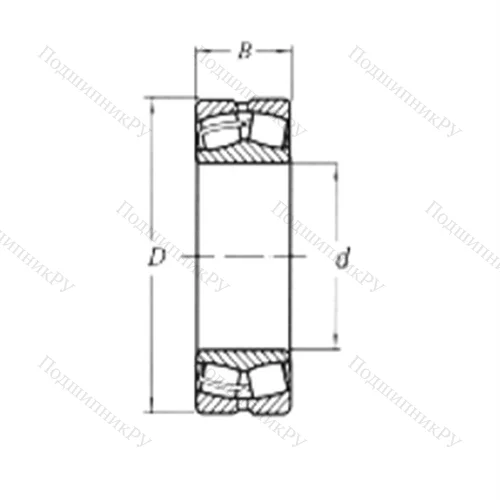 Подшипник роликовый радиальный самоцентрирующийся 22220CW 33