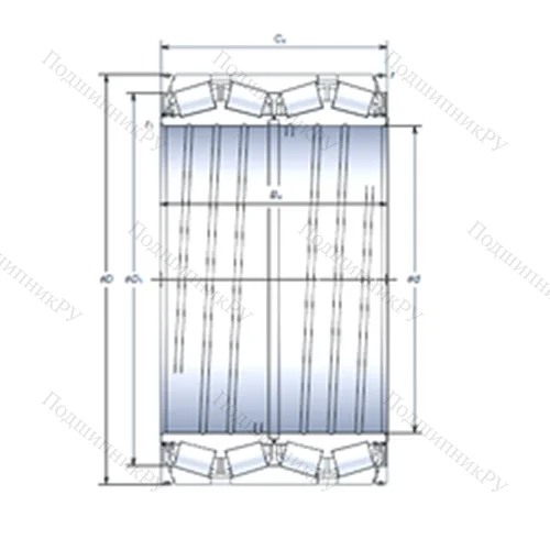 Подшипник роликовый радиально-упорный STF 304KVS 4155Eg