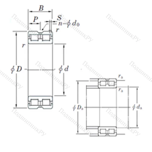 Подшипник роликовый радиальный DC 4960VW