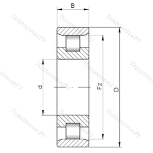 Подшипник роликовый радиальный N 2322 E от производителя  CX