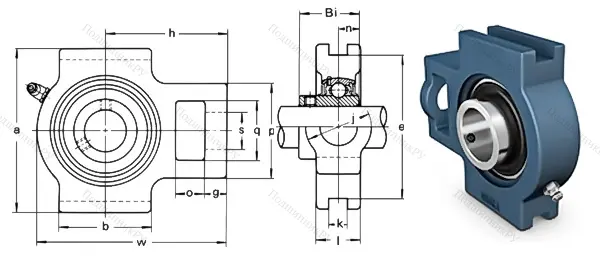 Подшипниковый узел UCT 216