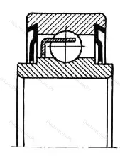 Модификация подшипника 6-280017С21 размер 7x19x6/8 от производителя  ГПЗ-4