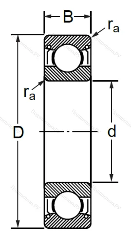 Шариковый однорядный подшипник 76-80212 (6212 ZZ C 3) в Москве