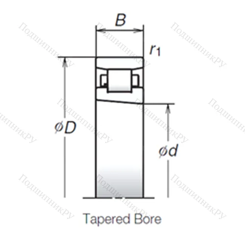 Подшипник роликовый радиальный N 1022BMR 1KR