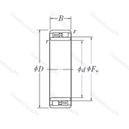 Подшипник роликовый радиальный NNU 4952