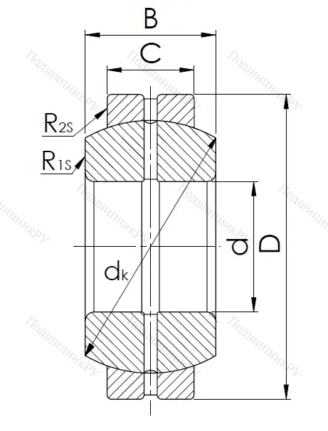 Шарнирный подшипник GE 55 ES в Москве