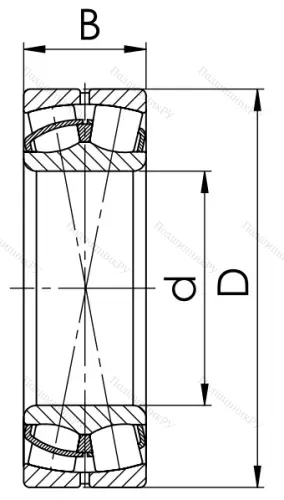 Сферический роликовый подшипник 53508 Н в Москве