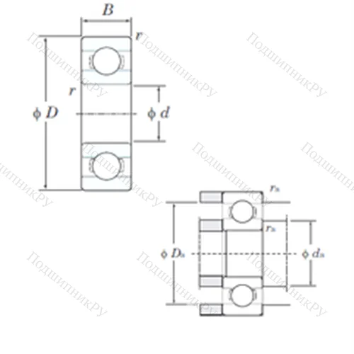 Подшипник шариковый радиальный ML 3006 от производителя  KOYO