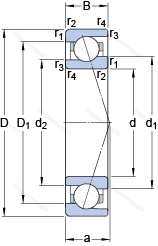 Подшипник 71922 CE/HCP 4A