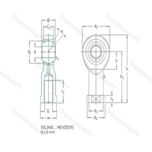 Подшипник скольжения сферический SILKAC 8M