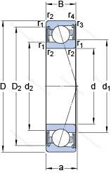 Подшипник S 71905 ACE/P 4A