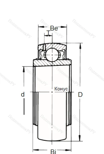 Корпусный подшипник UK 307 в Москве