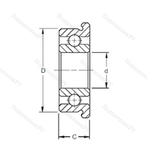 Подшипник шариковый радиальный SF 601X от производителя  ZEN