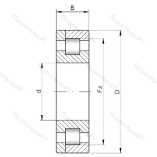 Подшипник роликовый радиальный NP 220