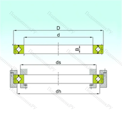 Подшипник роликовый опорно-поворотный CRBC 10020 от производителя  ISB