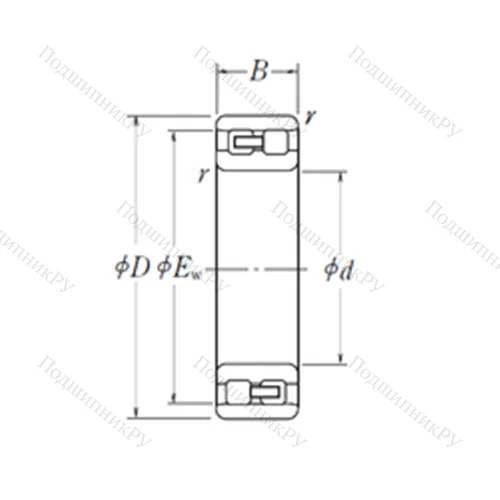 Подшипник роликовый радиальный NN 3008