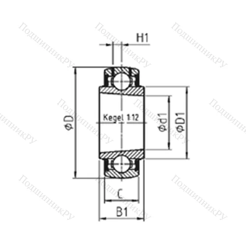 Подшипник шариковый радиальный UK 213 от производителя  SNR