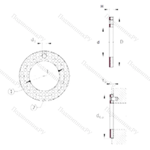 Подшипник скольжения EGW 26-E 50 от производителя  INA
