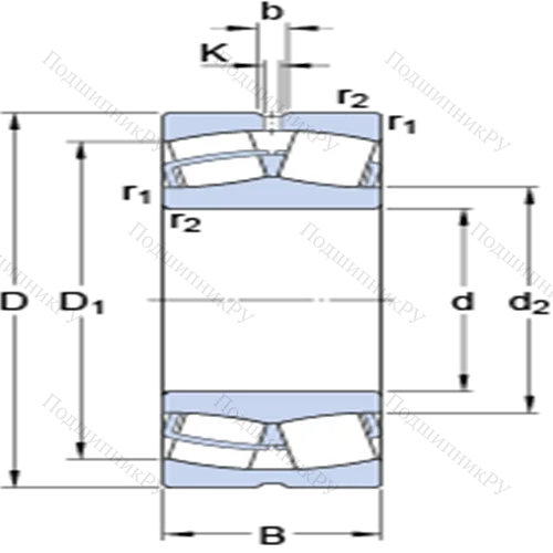 Сферические роликоподшипники с цилиндрическими и коническими отверстиями 23222 CC/W 33 от производителя  SKF Сферические роликоподшипники с цилиндрическими и коническими отверстиями 23222 CC/W 33 от производителя  SKF