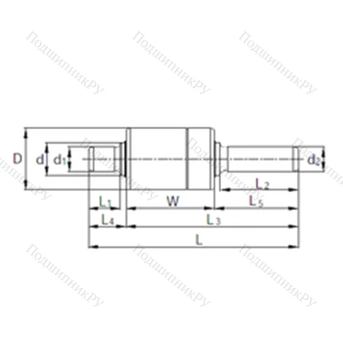 Подшипник комбинированный RW 306202